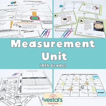 Preview of Measurement Unit (Math SOL 4.MG.1) {Digital & PDF Included}