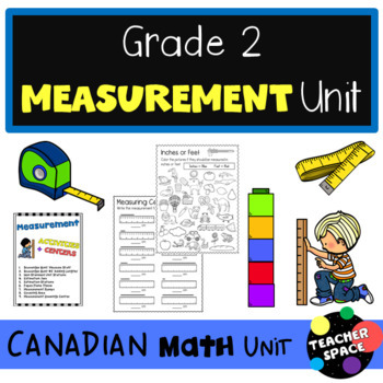 Preview of Measurement Unit for Grade 2 (Canadian Math)
