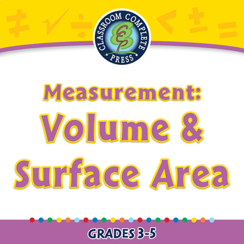Preview of Measurement: Volume & Surface Area - NOTEBOOK Gr. 3-5