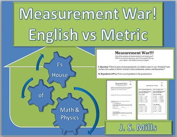 Preview of Measurement War--English Standard Units vs Metric Units