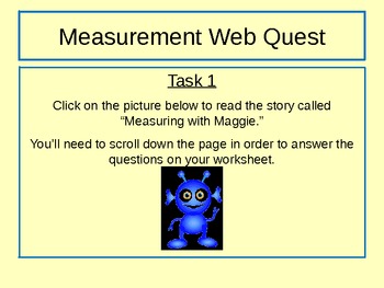 Preview of Measurement WebQuest