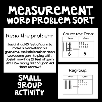 Preview of Measurement Word Problem Sort / Sequence