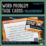 Measurement  Word Problem Task Cards: Grade 4-5