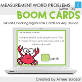 Measurement Word Problems Boom Cards / Digital Task Cards 