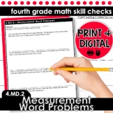 Measurement Word Problems | Fourth Grade Math 4.MD.2