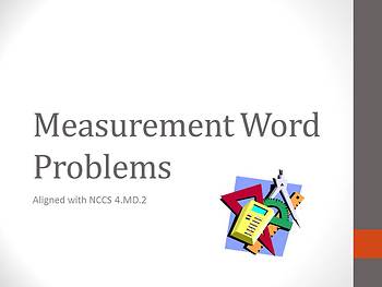 Preview of Measurement Word Problems Full Lesson Bundle - 4.MD.2