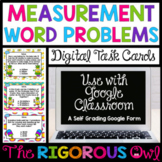 Measurement Word Problems Task Cards - Digital Google Forms