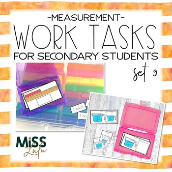 Preview of Measurement Work Tasks for Secondary Students