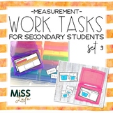 Measurement Work Tasks for Secondary Students