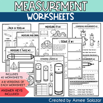 Preview of Measurement Worksheets