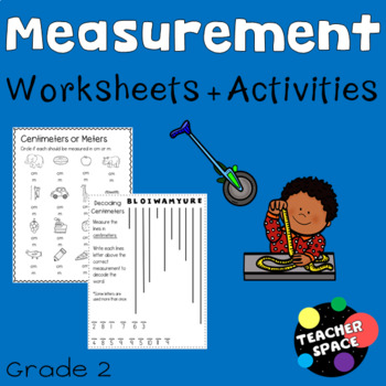 Preview of Measurement Worksheets and Activities for Grade 2