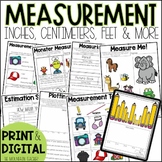Measurement Worksheets, Anchor Charts & Assessments for 2nd Grade