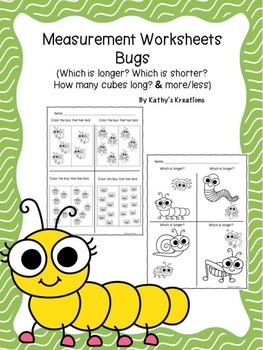 Preview of Measurement Worksheets Bugs