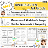 Measurement Worksheets Longer Shorter Nonstandard Comparin