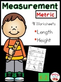 Measurement Worksheets-Metric for K-2