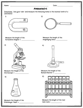 Science Measurement Worksheets by Delzer's Dynamite Designs | TpT