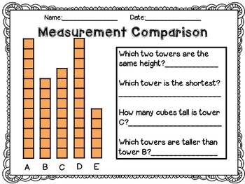 measurement worksheets using non standard units distance