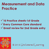 Measurement and Data - 10 Practice Sheets for 1st Grade