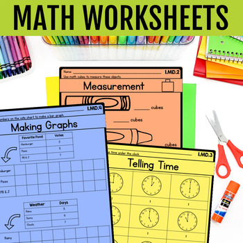 Measurement and Data- 1st Grade Math Printables Worksheets ...