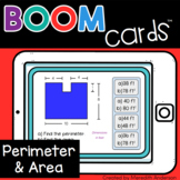 Area and Perimeter Distance Learning Boom Cards