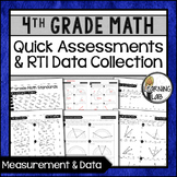 Measurement and Data - 4th Grade Quick Assessments and RTI