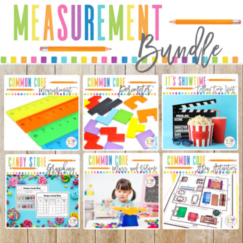 Preview of Measurement and Data Activities Bundle | Interactive Notes | Games | Task Cards