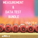 Measurement and Data Assessments BUNDLE Grade 4 (4.MD.1-7)