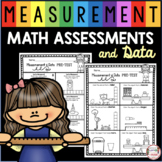 Kindergarten Measurement and Data Math Tests - First Grade