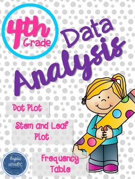 Preview of Measurement and Data (Dot Plot, Frequency Table, and Stem and Leaf Plot)