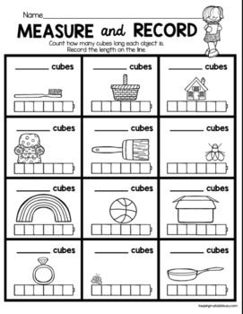 measurement and data freebies free graphing and measuring worksheets