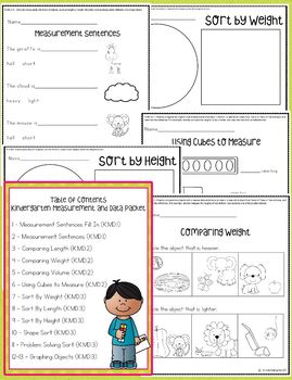 Measurement and Data Worksheets / Activities for ...
