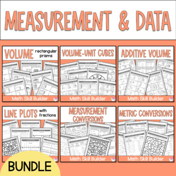 Preview of Measurement and Data Practice - Volume - Line Plots - Measurement Conversions
