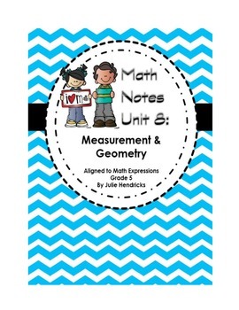 Preview of Measurement and Geometry (Aligned to Math Expressions: Grade 5)