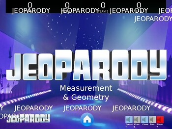 Preview of Measurement and Geometry Jeopardy Game PowerPoint
