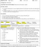 Measurement and Geometry: Length 1 - Complete lesson seque