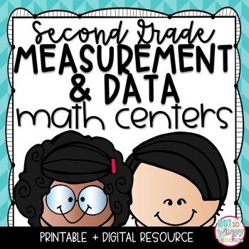 Preview of Measurement and Graphs Math Centers SECOND GRADE