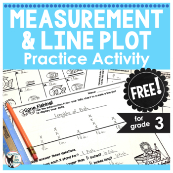 Preview of Measurement and Line Plot Practice Activity for 3rd Grade