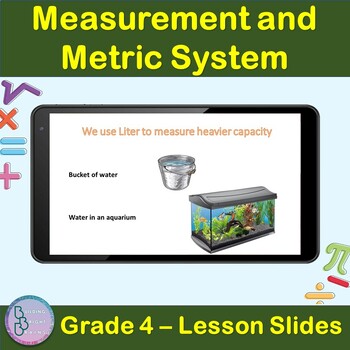 Preview of Measurement and Metric System | 4th Grade PowerPoint Lesson Slides