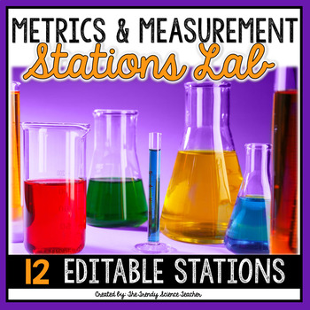 Preview of Measurement and Metrics Lab Stations Activity [Print & Digital Option}