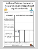 Measurement and Properties of Liquids and Solids Homework 