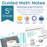 Measurement and Volume Guided Math Notes