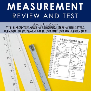 Preview of Measurement Review and Test