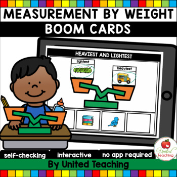 Preview of Measurement by Weight Boom Cards (Distance Learning)