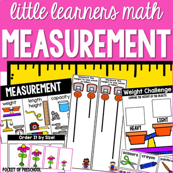 Preview of Measurement for Preschool, Pre-K, & Kindergarten (Capacity Length Height Weight)