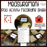 Measurement iPad Activity Recording Sheet