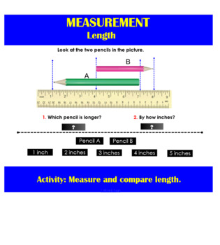 Measurement - measure and compare length by Go Interactive Math | TPT
