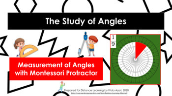 Preview of Measurement of Angles with Montessori Protractor 