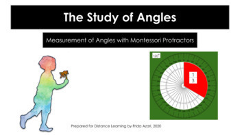 Preview of Measurement of Angles with Montessori Protractor: Lesson and Follow-Ups In this 