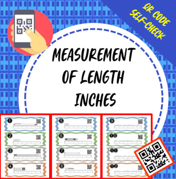 Preview of Measurement of Length QR Codes Task Cards