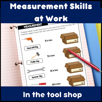 Preview of Measurement of weight with whole numbers metric worksheets